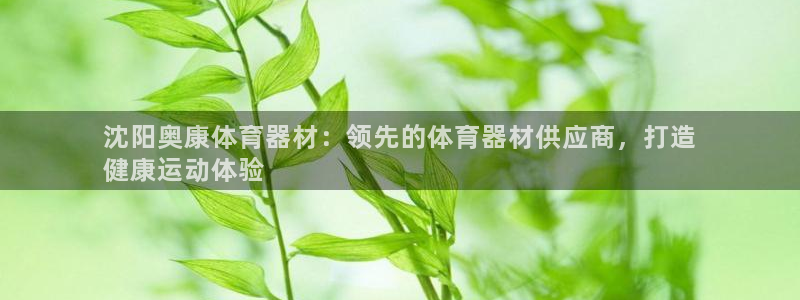 星奥娱乐怎么样：沈阳奥康体育器材：领先的体育器材供应