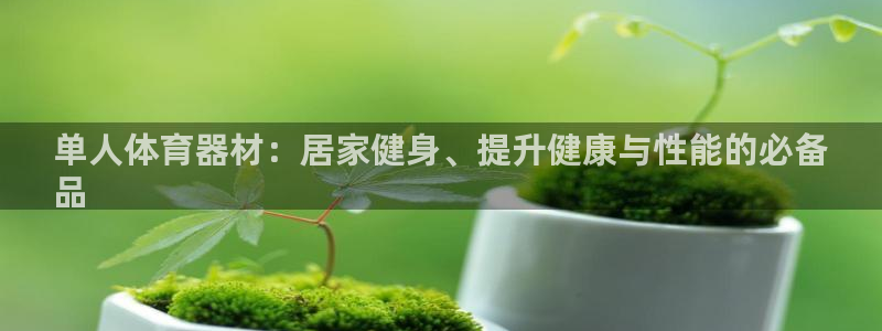 新星娱乐怎么开挂：单人体育器材：居家健身、提升健康与